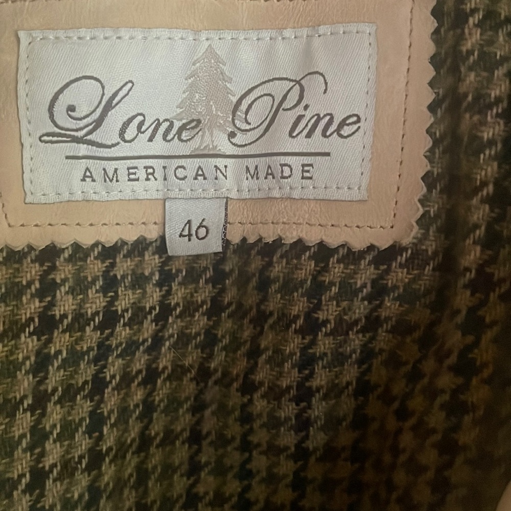 Very nice used leather jacket tan size 46